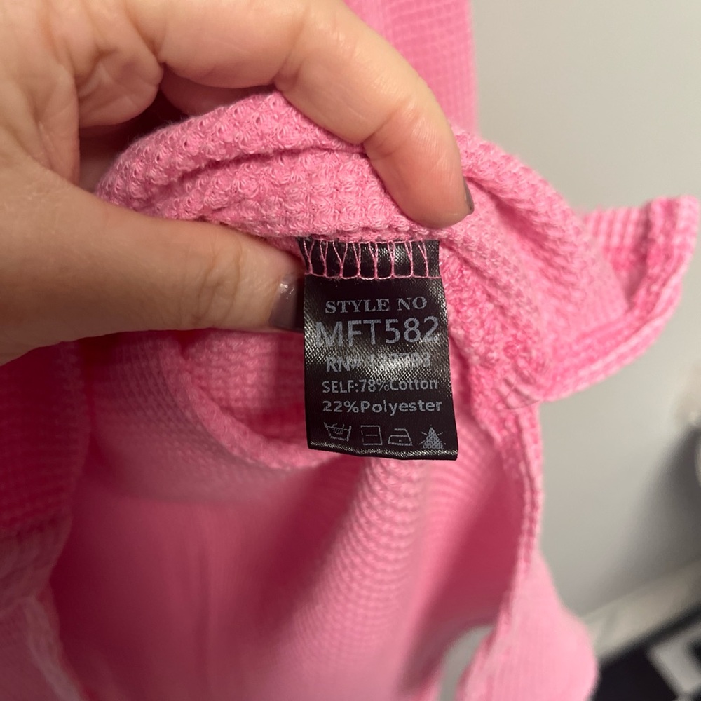 POL Rose Textured Button-Up - Picture 3 of 4